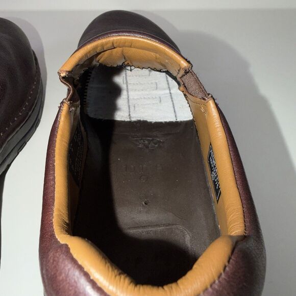 Red Wing Safety Toe Slip On Work Shoes Mens 10 Brown Leather ASTM SD Oil Comfort